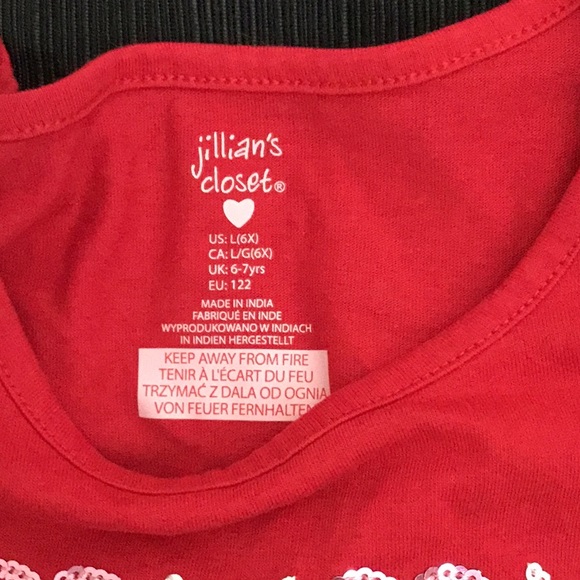 Sequin love Valentine shirt - Picture 2 of 4